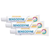 Kit 3 Creme Dental Sensodyne Proteção Completa Sistema Anti-tártaro 90g