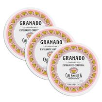 Kit 3 Creme Esfoliante Corporal Calêndula Granado Terrapeutics 200g