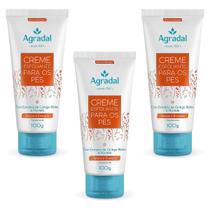 Kit 3 Creme Esfoliante Pé Extrato Ginkgo Biloba Agradal 100g Kit 3 Creme Esfoliante Pé Extrato Ginkgo Biloba Agradal 100g
