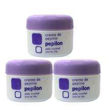 Kit 3 Creme Facial De Pepino Pele Normal 50G - Pepilon