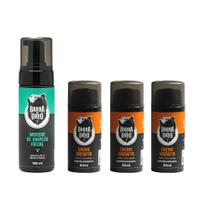 Kit 3 Creme Growth e Mousse Limpeza Facial Barba de Urso Kit 3 Creme Growth e Mousse Limpeza Facial Barba de Urso