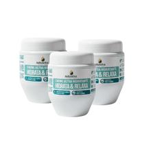 Kit 3 Creme Hidrata & Relaxa Natuseiva 240g Menta Copaíba Alívio Imediato Hidratação Pés e Pernas