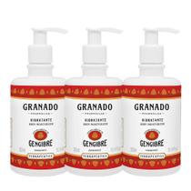 Kit 3 Creme Hidratante Corporal Gengibre Terrapeutics Granado 300 ml Kit 3 Creme Hidratante Corporal Gengibre Terrapeutics Granado 300 ml