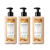 Kit 3 Creme Hidratante Desodorante Corporal Eudora Instance Karité 400ml