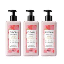 Kit 3 Creme Hidratante Desodorante Corporal Instance Frutas Vermelhas 400ml