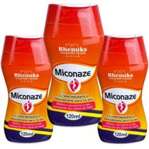 Kit 3 Creme Hidratante Desodorante P/ Pés Micoze Miconaze