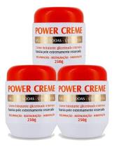Kit 3 Creme Hidratante Glicerinado Intenso Power - Lanzy 250g