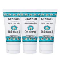 Kit 3 Creme Hidratante para Mãos Chá Branco 50ml Granado Terrapeutics Kit 3 Creme Hidratante para Mãos Chá Branco 50ml Granado Terrapeutics