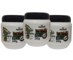 Kit 3 Creme Hidratante Pés e Mãos C Argan e Sebo de Carneiro