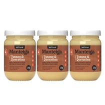 Kit 3 Creme Manteiga de Tutano e Queratina para Cabelos Nutrição Tratamento Capilar 220g Soft Hair
