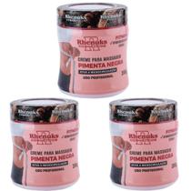 Kit 3 Creme para corpo Rhenuks Pimenta Negra