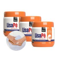 Kit 3 Creme para Rachadura nos Pés Ressecados Super Hidratante LisaPé 120g Bio Soft