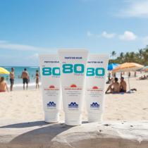 Kit 3 Creme Protetor Solar Fator Fps 80 120g Mavaro