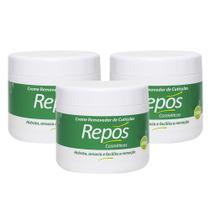 Kit 3 Creme Removedor Hidratante de Cutículas Repos 500g
