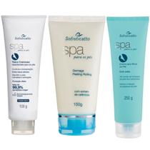 Kit 3 Cremes de Pé Hidrata Ureia Esfoliante e Desodorante