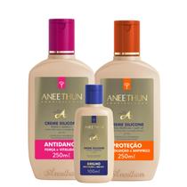 Kit 3 Cremes de silicone Aneethun Linha A 3 Produtos