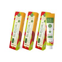 Kit 3 Cremes Dentais Wild Mint Ayurvédika Sem Flúor Vegano 100g