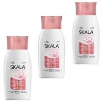 Kit 3 Cremes Hidratante Corporal Skala Leite De Arroz E Rosas 400ml