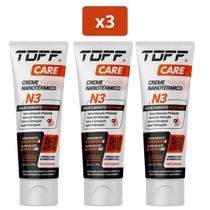 Kit 3 Cremes Para Alívio Muscular Toff Nanotérmico Aquecimento N1 N2 N3 Nanogel Crioterápico Resfriamento Intenso 100g