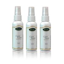 Kit 3 Cristal Líquido Reparador Pontas Brilho Maciez 60ml