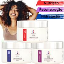Kit 3 Cronograma Hidratação - Nutrição - Reconstrução 300g