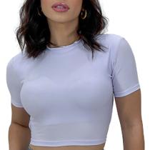 Kit 3 Cropped Blusinha Costas Nua Manga Curta Costas Aberta Kit 3 Cropped Blusinha Costas Nua Manga Curta Costas Aberta