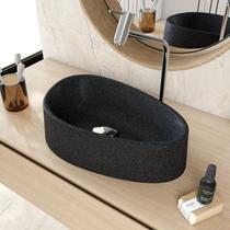 Kit 3 Cuba de Apoio Gota BG43 43,5x26,5cm Lapimat Preto/Granit Matte Compace Kit 3 Cuba de Apoio Gota BG43 43,5x26,5cm Lapimat Preto/Granit Matte Compace