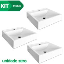 Kit 3 Cubas De Apoio Sobrepor Banheiro Marmorite Ônix Kit 3 Cubas De Apoio Sobrepor Banheiro Marmorite Ônix