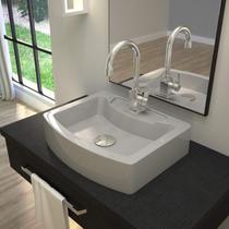 Kit 3 Cubas para Banheiro Rt41w Retangular Aria Compace Kit 3 Cubas para Banheiro Rt41w Retangular Aria Compace