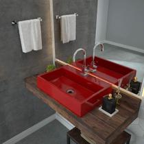 Kit 3 Cubas para Banheiro Rt55w Retangular Florenza Compace