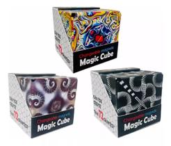 Kit 3 Cubo Mágico Mutável Magnético 72 Formas 3d