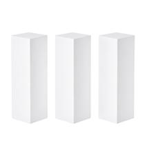 Kit 3 Cubos Tablado Expositores Vitrine MDF 60x20x20cm Branco Kit 3 Cubos Tablado Expositores Vitrine MDF 60x20x20cm Branco