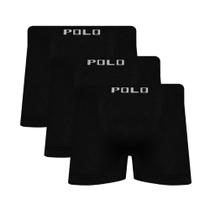 Kit 3 Cueca Box de Microfibra Polo Star Preto Kit 3 Cueca Box de Microfibra Polo Star Preto
