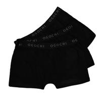 Kit 3 Cueca Box Infantil OGOCHI Cor:PretoTamanho:12 Kit 3 Cueca Box Infantil OGOCHI Cor:PretoTamanho:12