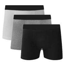 Kit 3 Cueca Boxer Algodão Box Cotton Sortida C5