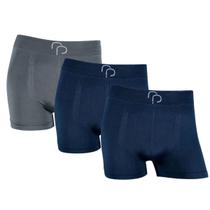 Kit 3 Cueca Boxer Masculina Lisa Microfibra Elastano Premium