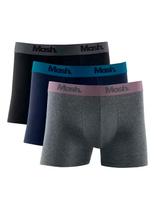 Kit/3 Cueca Boxer Mash 110.16 Masculina Algodão T. P/GG