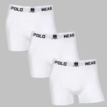 Kit 3 Cueca Boxer Polo Wear Masculina Sem Costura Box Adulto