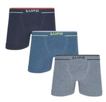 Kit 3 Cueca Lupo Boxer Plus Size Tamanho Grande Box