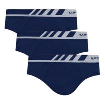 Kit 3 Cueca Lupo Masculina Slip Poliamida Sem Costura Original Premium