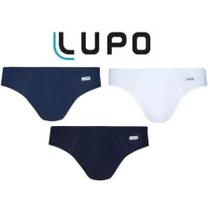 Kit 3 cueca lupo slip 100% algodão 00515