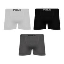 Kit 3 Cueca Polo Star Boxer Box Masculina Sortida