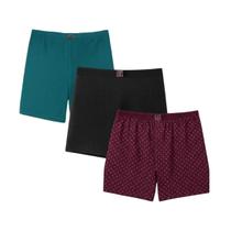 Kit 3 Cueca Samba Canção Masculino Short Conforto Pijama Adulto Poliéster Dormir