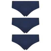 Kit 3 Cueca Selene Masculina Slip Microfibra sem costura