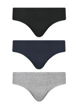 Kit/3 Cueca Slip Selene 11910.001 Algodão Penteado T. P/EG Kit/3 Cueca Slip Selene 11910.001 Algodão Penteado T. P/EG