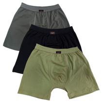 Kit 3 cuecas adulto boxer 100% poliamida click 223 m ao xxg