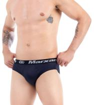 Kit 3 Cuecas Adulto Marxan Slip Microfibra Elástico Exposto