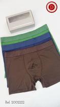 Kit 3 cuecas Boxer Adulto Diamantes Lingerie TAM G
