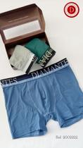Kit 3 cuecas Boxer Adulto Diamantes Lingerie TAM GG