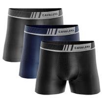 Kit 3 Cuecas Boxer Cavalera Original Sem Costura Original Poliamida